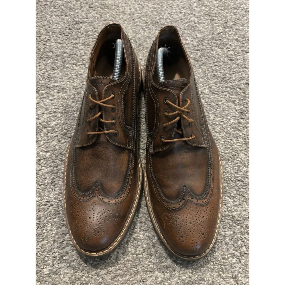Beckett‎ Simonon Shoes Mens Size 10 Brown Oxford Brogue Wingtip Derby Leather